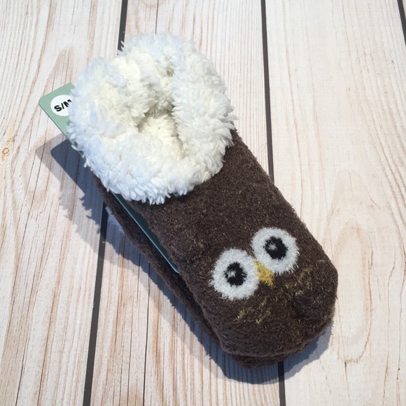 kids owl slippers